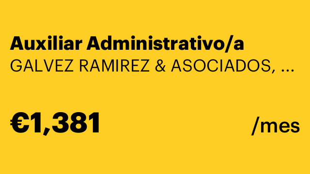 Auxiliar Administrativo/a