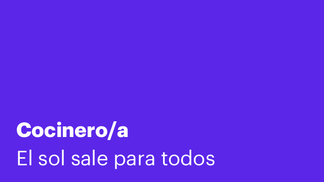 Cocinero/a