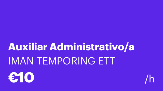 Auxiliar Administrativo/a