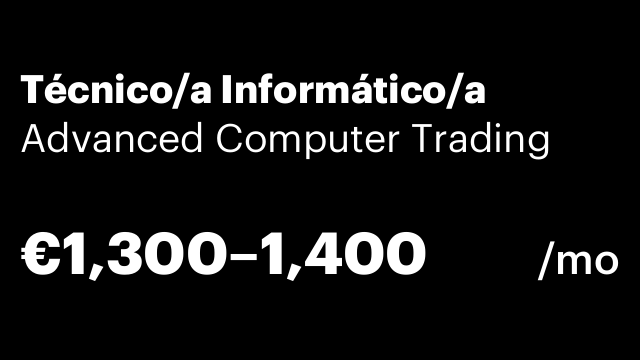 Técnico/a Informático/a
