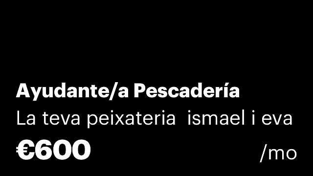 Ayudante/a Pescadería