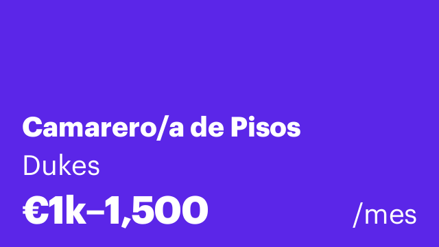 Camarero/a de Pisos