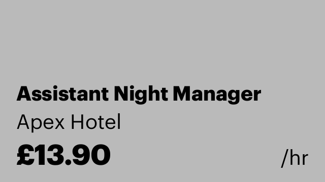 Assistant Night Manager
