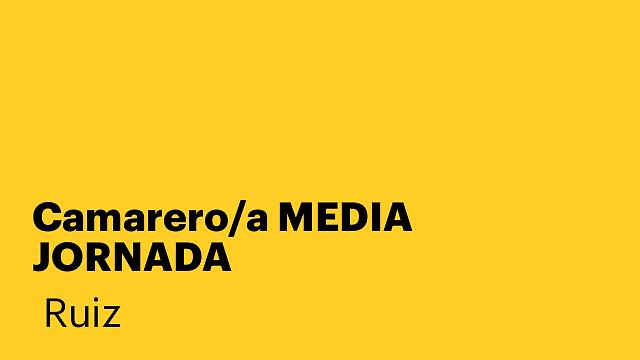 Camarero/a MEDIA JORNADA