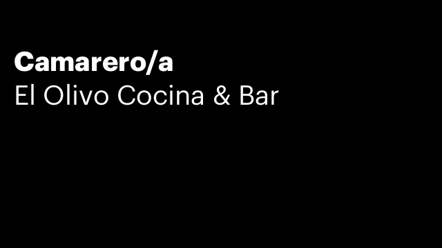 Camarero/a