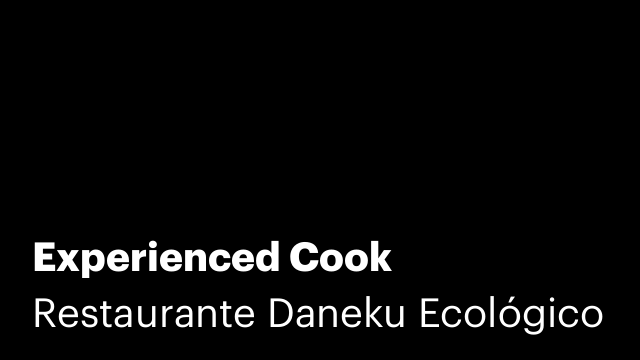Experienced Cook