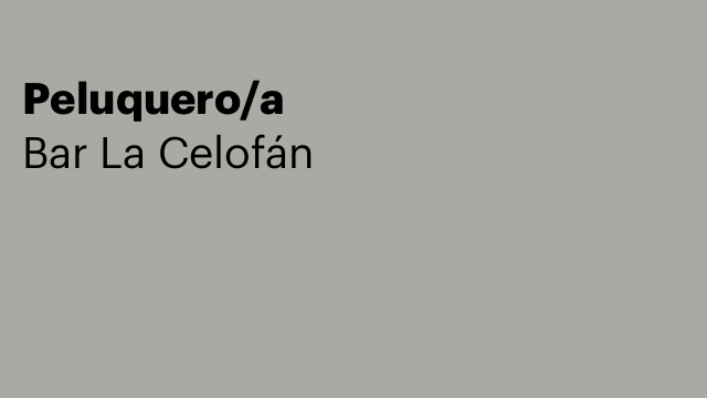 Peluquero/a