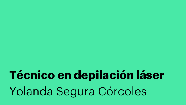 Técnico en depilación láser