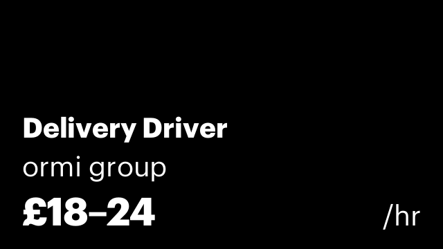 Delivery Driver