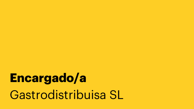 Encargado/a