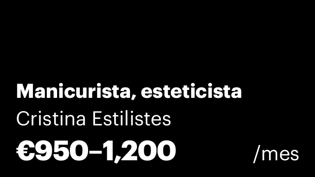 Manicurista, esteticista
