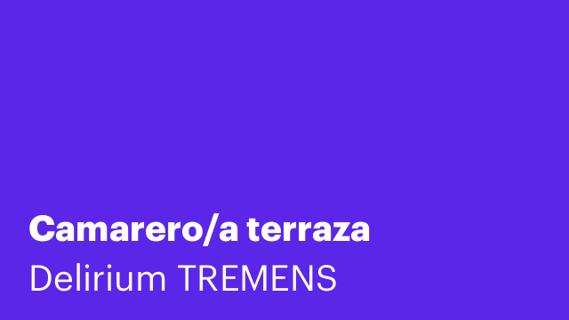 Camarero/a terraza