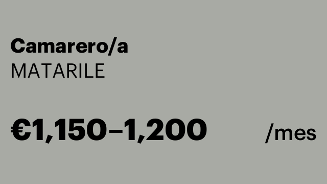 Camarero/a