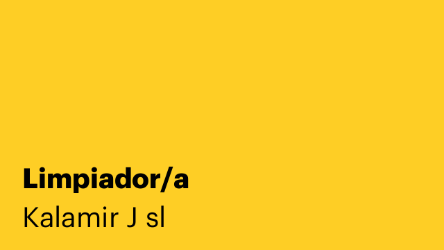Limpiador/a