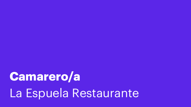Camarero/a