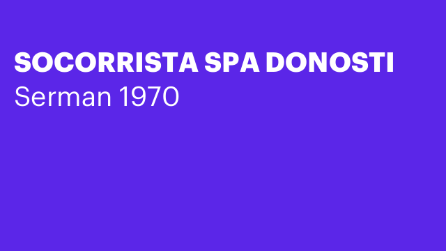 SOCORRISTA SPA DONOSTI