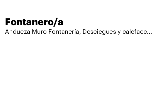 Fontanero/a