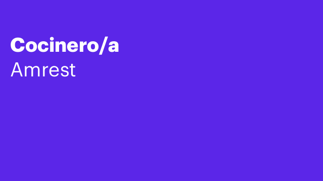 Cocinero/a