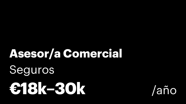 Asesor/a Comercial
