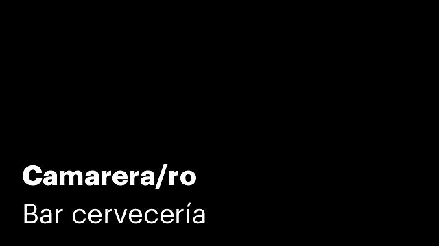 Camarera/ro