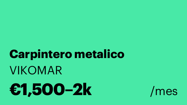 Carpintero metalico