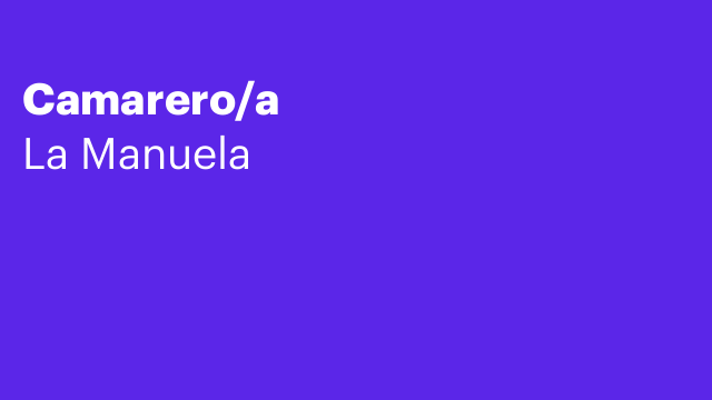 Camarero/a