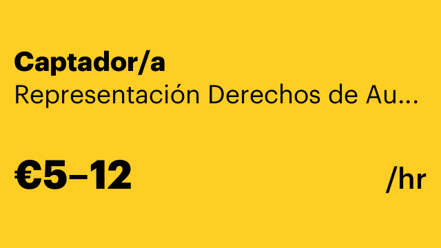 Captador/a