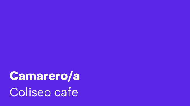 Camarero/a