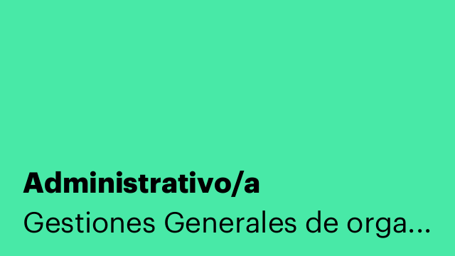 Administrativo/a