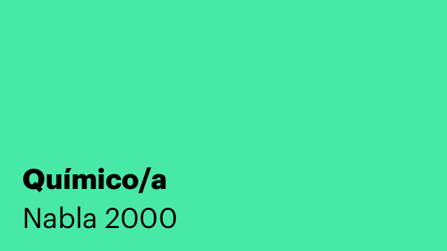Químico/a
