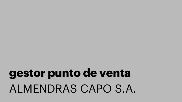 gestor punto de venta