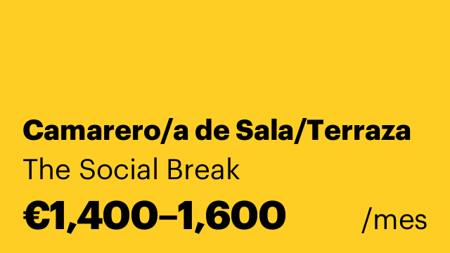 Camarero/a de Sala/Terraza