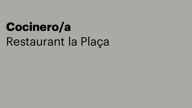 Cocinero/a