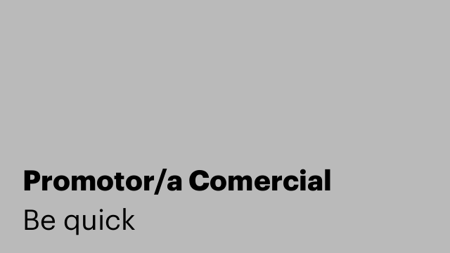 Promotor/a Comercial