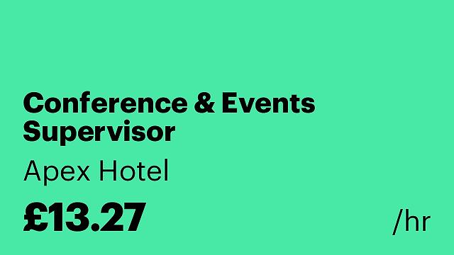 Conference & Events Supervisor
