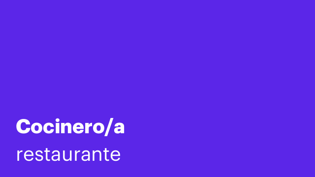 Cocinero/a