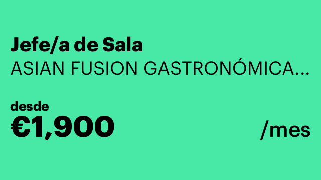 Jefe/a de Sala