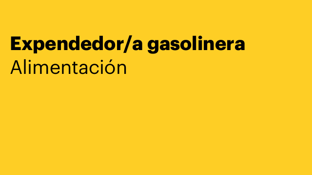 Expendedor/a gasolinera