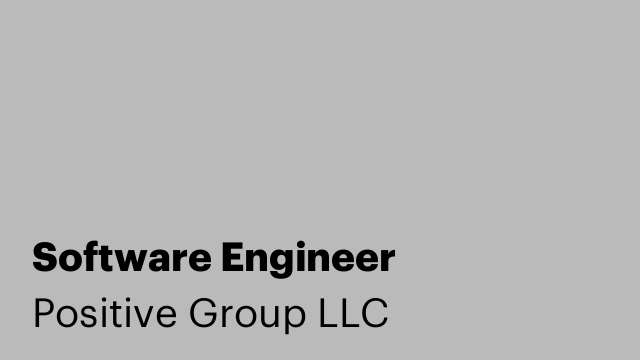 Software Engineer