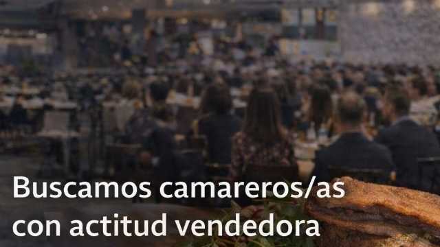 “Camarero/a Vendedor + Alojamiento”