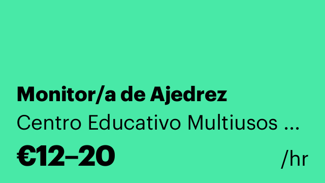 Monitor/a de Ajedrez