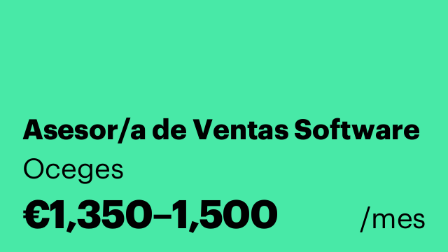 Asesor/a de Ventas Software
