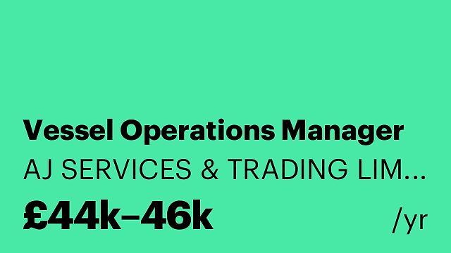 Vessel Operations Manager