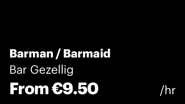 Barman / Barmaid