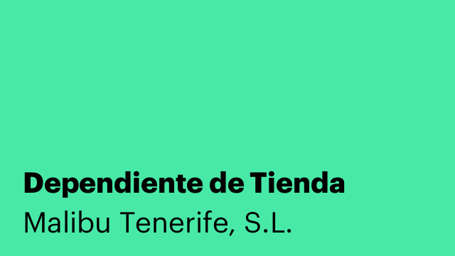Dependiente de Tienda