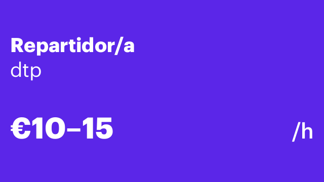 Repartidor/a