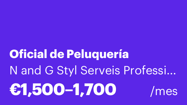 Oficial de Peluquería