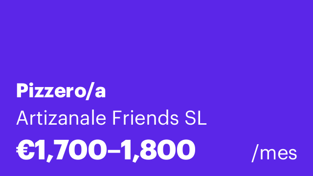 Pizzero/a