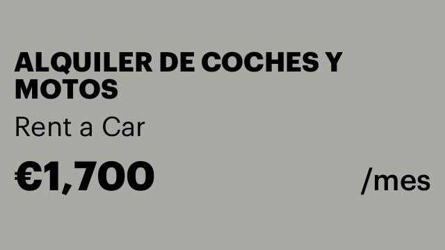 ALQUILER DE COCHES Y MOTOS