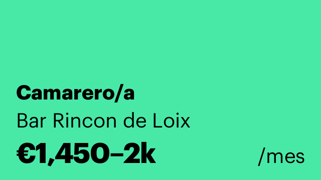 Camarero/a